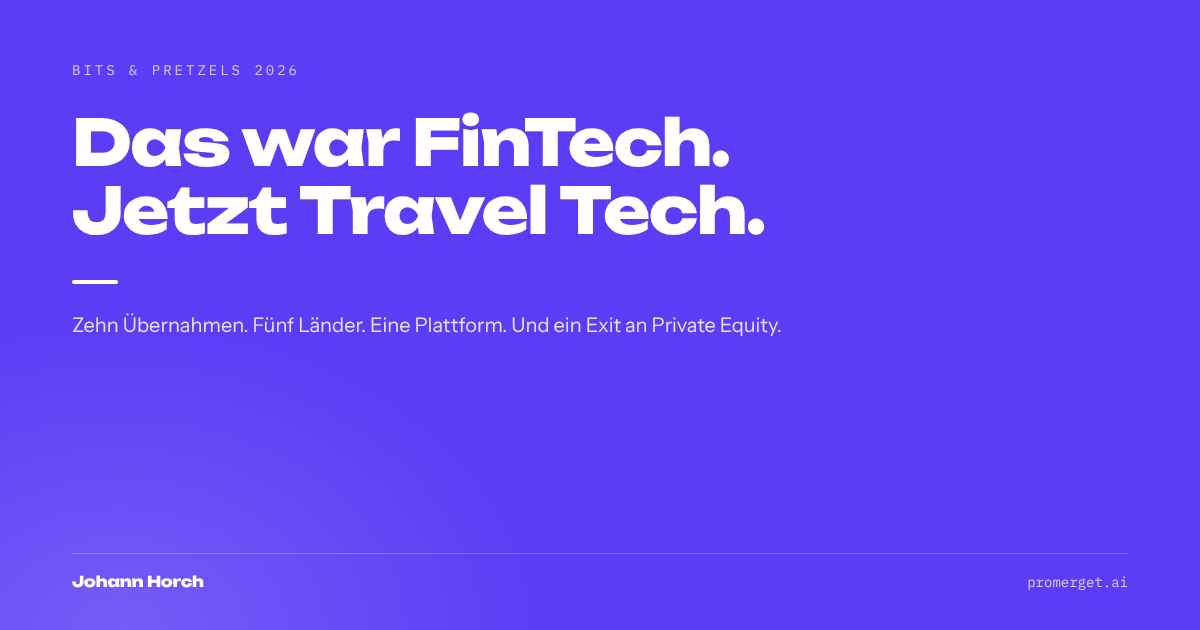Zehn Übernahmen. Fünf Länder. Eine Plattform. Das war FinTech.