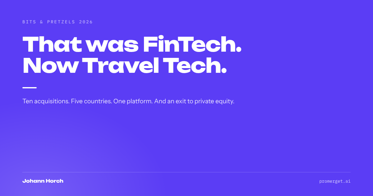 Ten acquisitions. Five countries. One platform. That was FinTech.