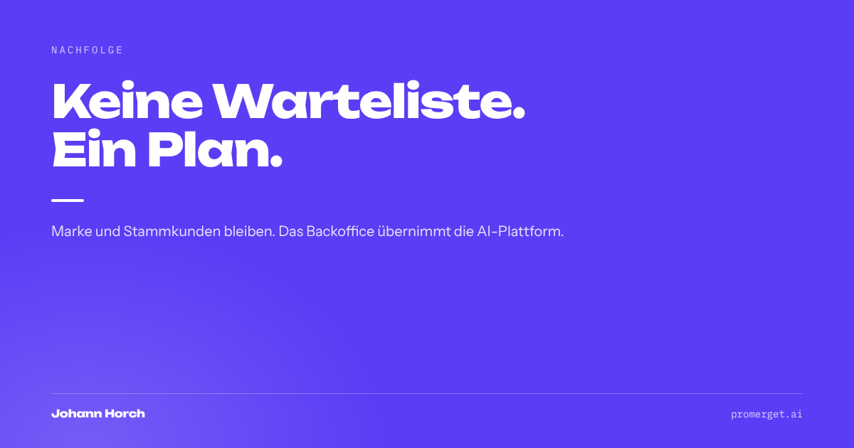 Der Generationswechsel in der Reisebranche braucht keine Warteliste, sondern einen Plan.