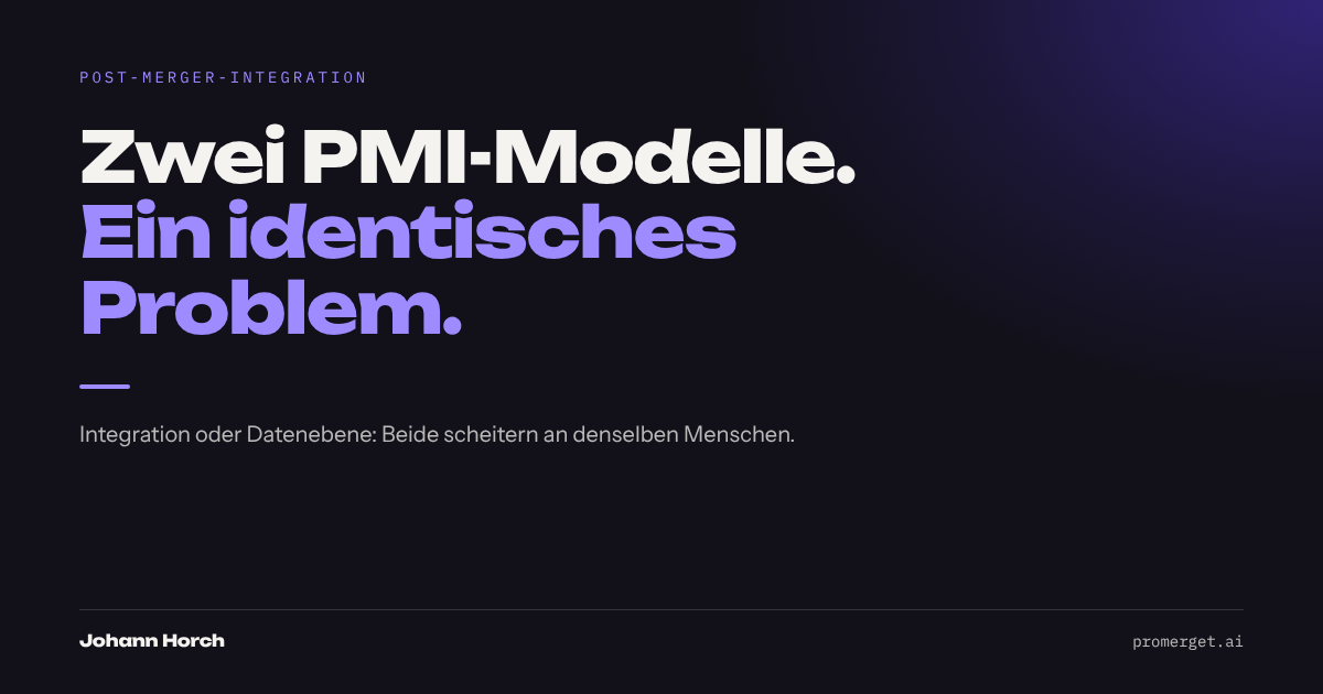 Zwei PMI-Modelle. Ein identisches Problem.